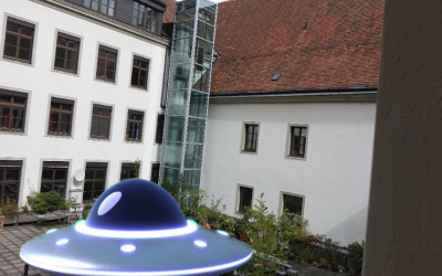 UFO landet im BRG-Pausenhof