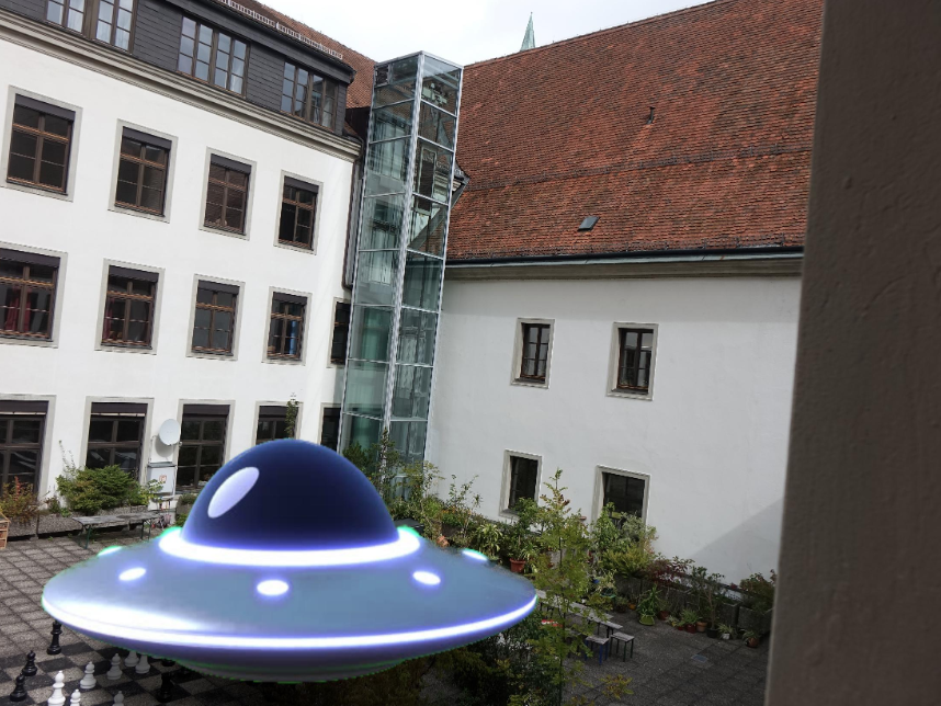 UFO landet im BRG-Pausenhof