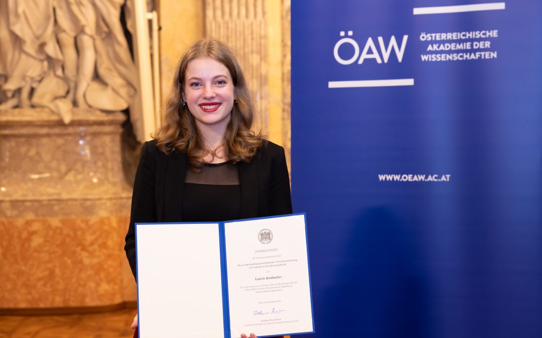Valerie Kimbacher – Preis der Österreichischen Akademie der Wissenschaften für herausragende Vorwissenschaftliche Arbeiten