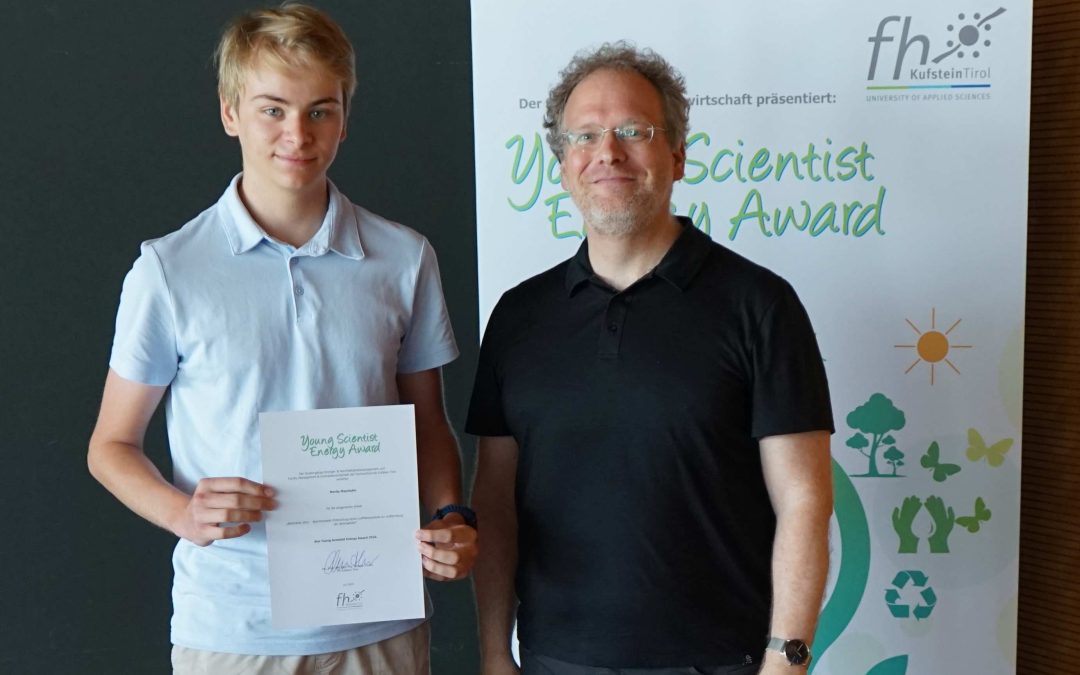 Moritz Mayrhofer wird ausgezeichnet