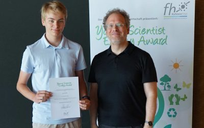 Moritz Mayrhofer wird ausgezeichnet